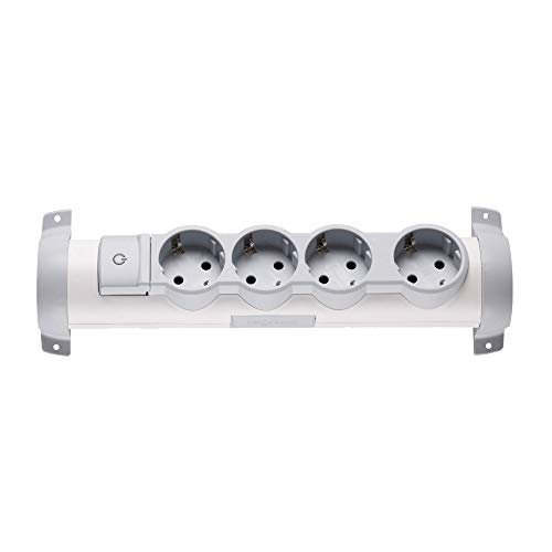 Legrand 694629 Regleta Enchufes con 3 Cable, Blanco, 4 Tomas Legrand 694629 Regleta Enchufes con 3 Cable, Blanco, 4 Tomas
