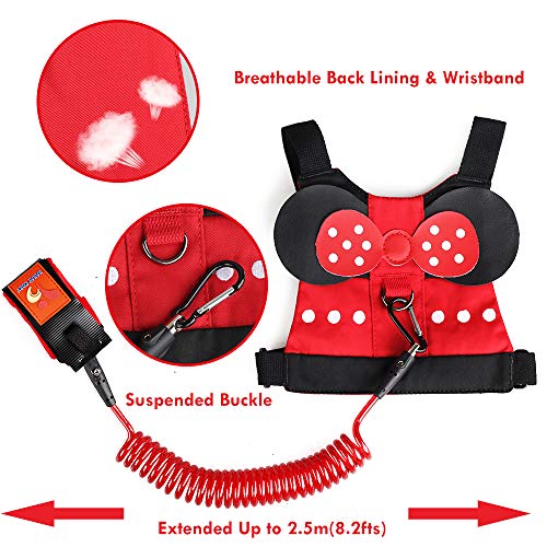 Lehoo Castle Correa para Niños Seguridad, 2-en-1 Ajustable Arnés de Bebe, Correa para Niños Antiperdida Arnes Niños, Arnés de Seguridad para Caminar Niños, Minnie Lehoo Castle Correa para Niños Seguridad, 2-en-1 Ajustable Arnés de Bebe, Correa para Niños Antiperdida Arnes Niños, Arnés de Seguridad para Caminar Niños, Minnie