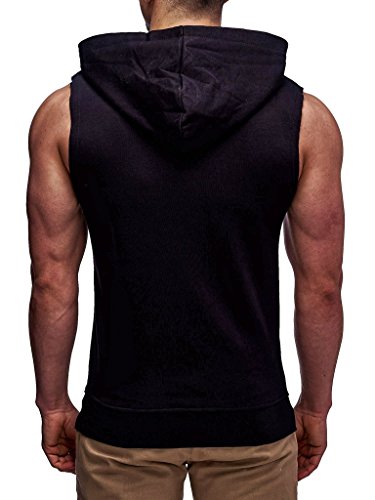 Leif Nelson Sudadera con Capucha de los Hombres de Gimnasia Ropa de Deporte LN-06260 Verde Negro Medium Leif Nelson Sudadera con Capucha de los Hombres de Gimnasia Ropa de Deporte LN-06260 Verde Negro Medium