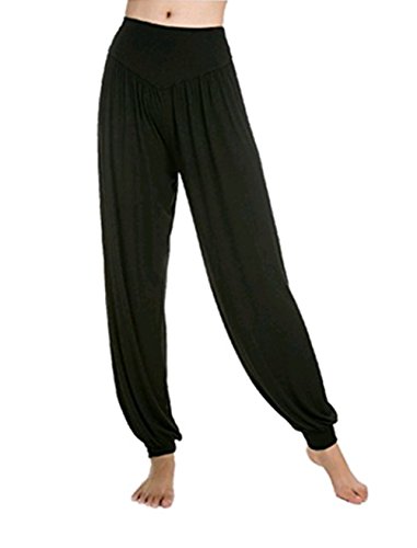 Leisial Pantalones de Yoga Algodón Suave Piernas Pantalones Anchos Sólido Color Elástico Pretina Pantalones Bombachos de Fitness Bailan Deportivo para Mujeres,Negro XL (XXL) (M) Leisial Pantalones de Yoga Algodón Suave Piernas Pantalones Anchos Sólido Color Elástico Pretina Pantalones Bombachos de Fitness Bailan Deportivo para Mujeres,Negro XL (XXL) (M)