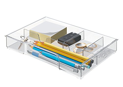 Leitz 52150002 - Bandeja organizadora para bucs de cajones Plus y WOW, 4 compartimentos, Transparente, Poliestireno Leitz 52150002 - Bandeja organizadora para bucs de cajones Plus y WOW, 4 compartimentos, Transparente, Poliestireno