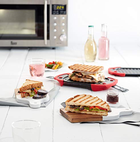 Lékué Microwave Grill, Red microondas, Acero, rojo y negro, 25.2 x 14.8 cm Lékué Microwave Grill, Red microondas, Acero, rojo y negro, 25.2 x 14.8 cm
