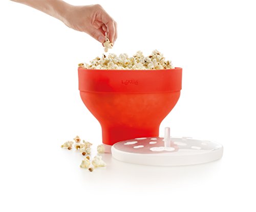 Lékué Recipiente para cocinar Palomitas, Rojo, 20 cm Lékué Recipiente para cocinar Palomitas, Rojo, 20 cm