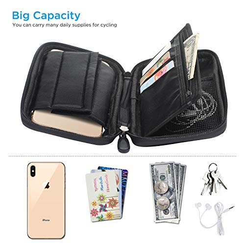 LEMEGO Bolsa Bicicleta Manillar para Ciclista Ciclismo, Bolso de Bici Impermeables Soporte Móvil teléfono para teléfonos móviles Inferior de 6 Inches (Negro) LEMEGO Bolsa Bicicleta Manillar para Ciclista Ciclismo, Bolso de Bici Impermeables Soporte Móvil teléfono para teléfonos móviles Inferior de 6 Inches (Negro)
