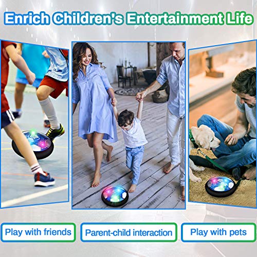 lenbest Air Football, Air Hover Ball Soccer, Juguetes Aire FĂștbol con LED, Niños Air Power Soccer Juguetes Divertido para Interiores y Exteriores con Parachoques de Espuma Suave, Luces LED y Silbato lenbest Air Football, Air Hover Ball Soccer, Juguetes Aire FĂștbol con LED, Niños Air Power Soccer Juguetes Divertido para Interiores y Exteriores con Parachoques de Espuma Suave, Luces LED y Silbato