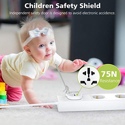 LENCENT 2x Adaptador Enchufe UK/Ingles/Reino Unido/US/Americano/Australia/Cina/Chino/China/Japonés/Suiza y así a Europeo Españal UE Schuko Universal Adapter Corriente de Viaje con Toma de Tierra LENCENT 2x Adaptador Enchufe UK/Ingles/Reino Unido/US/Americano/Australia/Cina/Chino/China/Japonés/Suiza y así a Europeo Españal UE Schuko Universal Adapter Corriente de Viaje con Toma de Tierra