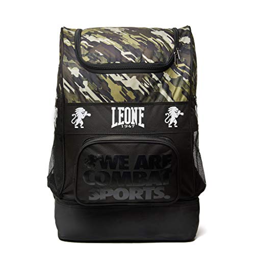 LEONE 1947 Neo, mochila deportiva unisex – Adulto, verde camuflaje, talla única LEONE 1947 Neo, mochila deportiva unisex – Adulto, verde camuflaje, talla única