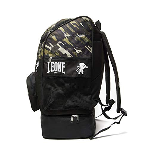 LEONE 1947 Neo, mochila deportiva unisex – Adulto, verde camuflaje, talla única LEONE 1947 Neo, mochila deportiva unisex – Adulto, verde camuflaje, talla única