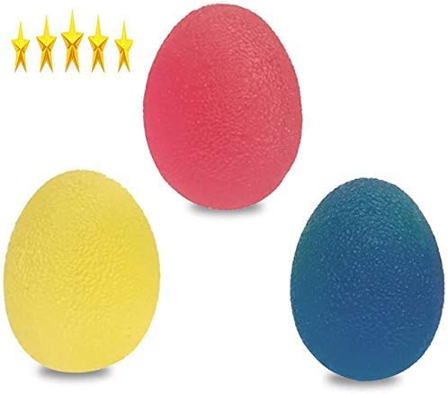 LEONMAR Anti estrés Bolas, Pelota de Agarre, Pelotas en Forma de Huevo, para Fortalecer la Mano, y el Agarre, Ideal para rehabilitación física y fortalecedor de Agarre (Color) LEONMAR Anti estrés Bolas, Pelota de Agarre, Pelotas en Forma de Huevo, para Fortalecer la Mano, y el Agarre, Ideal para rehabilitación física y fortalecedor de Agarre (Color)