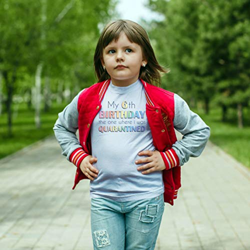 lepni.me Camiseta para Niños Distanciamiento Social 2021 Regalo de Feliz Cumpleaños de Cuarentena Personalizado (3-4 Years Rojo Multicolor)