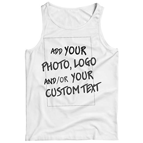 lepni.me Camisetas de Tirantes para Hombre Regalo Personalizado, Agregar Logotipo de la Compañía, Diseño Propio o Foto (Small Blanco Multicolor) lepni.me Camisetas de Tirantes para Hombre Regalo Personalizado, Agregar Logotipo de la Compañía, Diseño Propio o Foto (Small Blanco Multicolor)