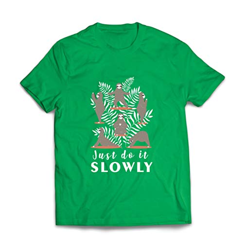 lepni.me Camisetas Hombre Hazlo despacio Perezoso Perezoso Yoga Poses Cita Divertida (XX-Large Verde Multicolor) lepni.me Camisetas Hombre Hazlo despacio Perezoso Perezoso Yoga Poses Cita Divertida (XX-Large Verde Multicolor)
