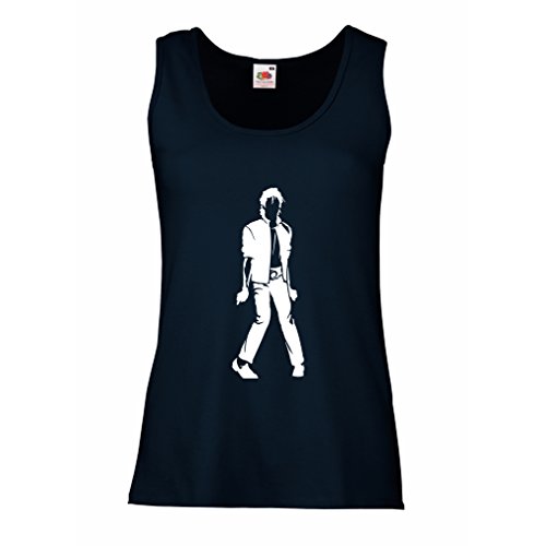 lepni.me Camisetas sin Mangas para Mujer Me Encanta M J - Rey del Pop, 80s, 90s Músicamente Camisa, Ropa de Fiesta (Large Azul Blanco) lepni.me Camisetas sin Mangas para Mujer Me Encanta M J - Rey del Pop, 80s, 90s Músicamente Camisa, Ropa de Fiesta (Large Azul Blanco)