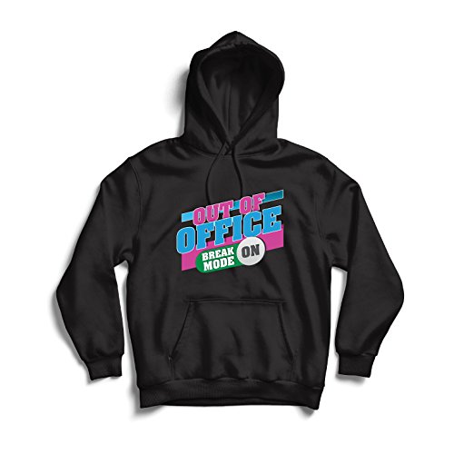 lepni.me Sudadera con Capucha ¡Fuera de la Oficina! Modo Vacaciones è Encendido. (XXX-Large Negro Multicolor) lepni.me Sudadera con Capucha ¡Fuera de la Oficina! Modo Vacaciones è Encendido. (XXX-Large Negro Multicolor)