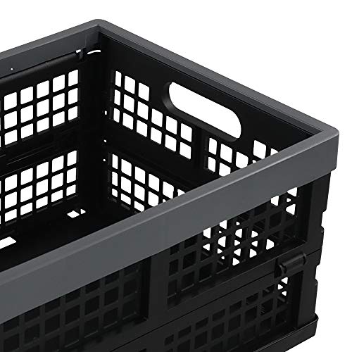 Lesbye Juego de 3 Cajas de Plástico Plegables, Caja de Almacenamiento sin Tapadera Lesbye Juego de 3 Cajas de Plástico Plegables, Caja de Almacenamiento sin Tapadera