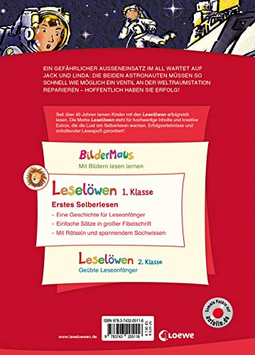 Leselöwen 1. Klasse - Alarm auf der Weltraumstation: Erstlesebuch Kinder ab 6 Jahre - Mit Großbuchstaben für Leseanfänger Leselöwen 1. Klasse - Alarm auf der Weltraumstation: Erstlesebuch Kinder ab 6 Jahre - Mit Großbuchstaben für Leseanfänger