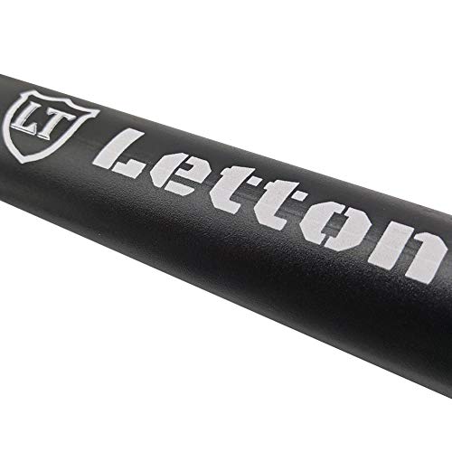 Letton Bomba de Suelo portátil para Bicicleta, Bomba de Aire para neumáticos de Bicicleta, válvulas Presta y Schrader Reversibles automáticamente de 8 Bar / 120 PSI, con Aguja de Bola multifunción