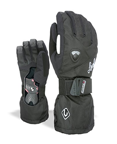 Level Butterfly W Guantes, Mujer, Negro, 6.5