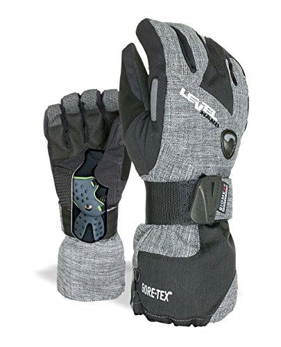 Level Half Pipe - Guantes de Snowboard con protección para Hombre, Hombre, Color Antracita, tamaño 10.0