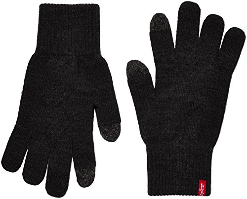 Levi's Ben Touch Screen Gloves, Guantes Hombre, Negro (Black), Small