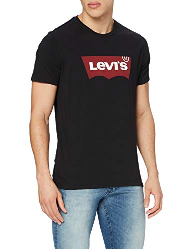 Levi's Graphic Set-In Neck, Camiseta para Hombre, Negro (Graphic Black), Large