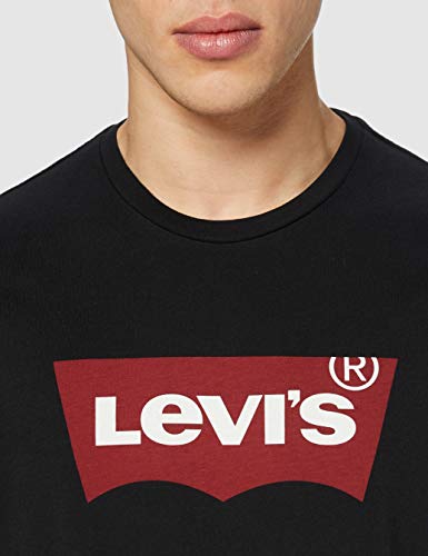 Levi's Graphic Set-In Neck, Camiseta para Hombre, Negro (Graphic Black), Large