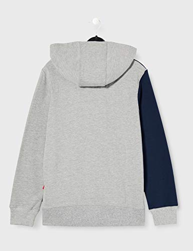 Levi's Kids Lvb Striped Hookup Po Hoodie Sudadera Niños Grey Heather 12 años