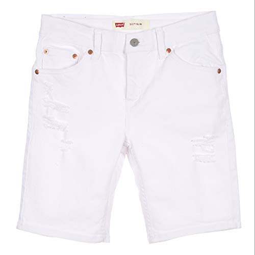 Levi's Kids Lvb Unbasic 511 Short Pantalones cortos Niños White 4 años