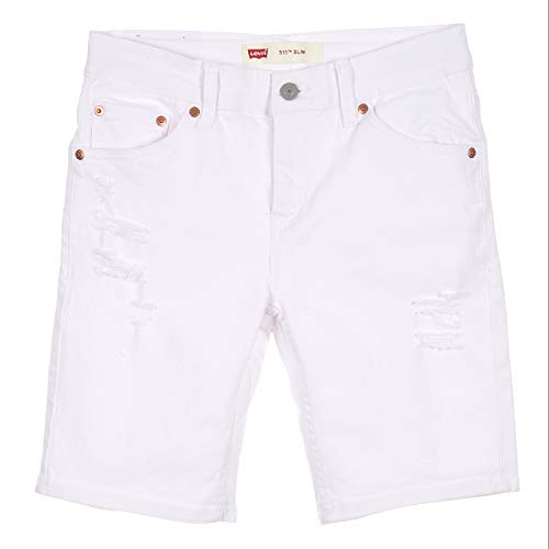 Levi's Kids Lvb Unbasic 511 Short Pantalones cortos Niños White 4 años Levi's Kids Lvb Unbasic 511 Short Pantalones cortos Niños White 4 años
