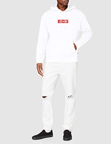 Levi's Relaxed Graphic Hoodie Sudadera, White (Boxtab Pop White 0022), XX-Large para Hombre Levi's Relaxed Graphic Hoodie Sudadera, White (Boxtab Pop White 0022), XX-Large para Hombre
