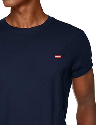 Levi's SS Original Hm tee Camiseta, Cotton + Patch Dress Blues, L para Hombre