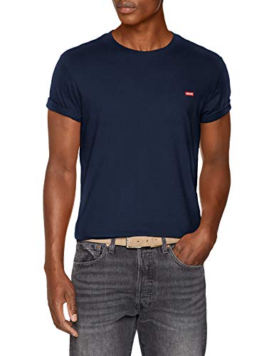 Levi's SS Original Hm tee Camiseta, Cotton + Patch Dress Blues, L para Hombre