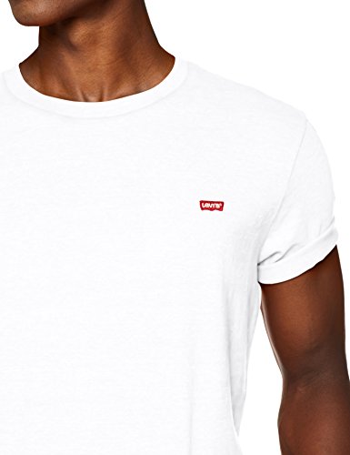 Levi's SS Original Hm tee Camiseta, Cotton + Patch White, L para Hombre Levi's SS Original Hm tee Camiseta, Cotton + Patch White, L para Hombre