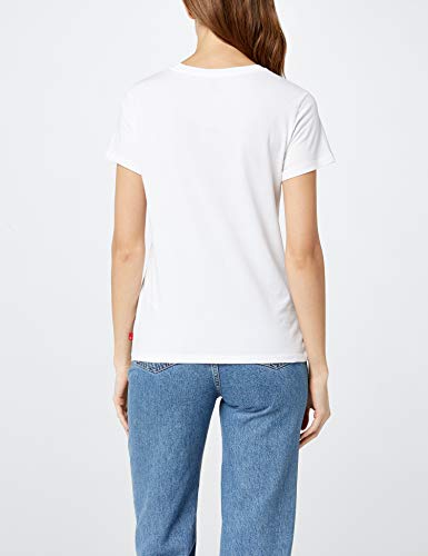 Levi's The Perfect Tee, Camiseta, Mujer, Blanco (Batwing White Graphic 53), XS