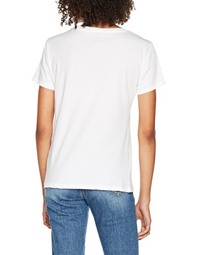 Levi's The Perfect Tee, Camiseta para Mujer, Blanco (White 297), Small