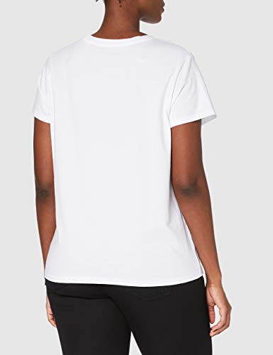 Levi's The Perfect Tee, Camiseta para Mujer, Blanco (White 297), Small