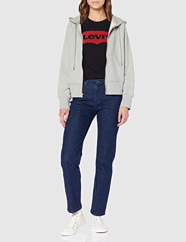 Levi's The Perfect Tee, Camiseta para Mujer, Negro (Large Batwing Black 201), X-Large