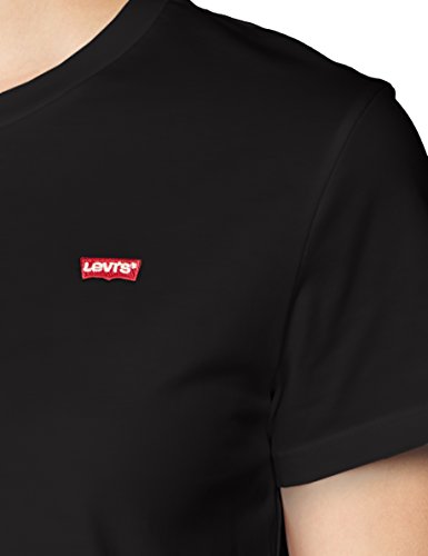 Levi's The Perfect Tee, T-shirt Donna, Nero (Caviar 2 0008), Small