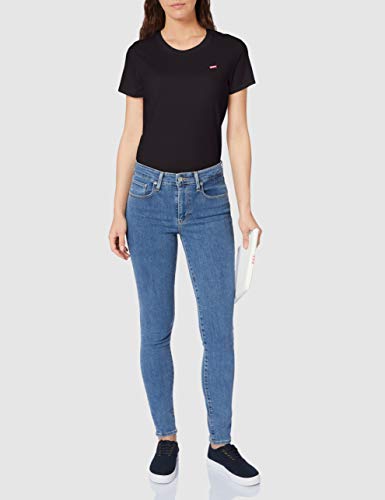 Levi's The Perfect Tee, T-shirt Donna, Nero (Caviar 2 0008), Small