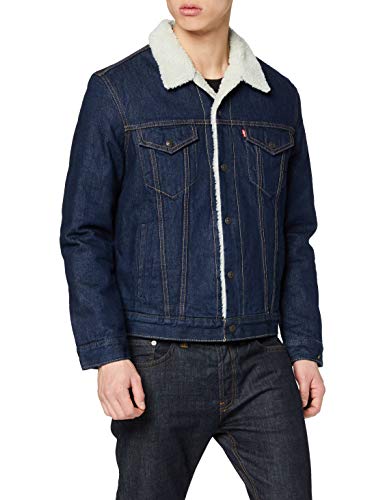 Levi's Type 3 Sherpa Trucker, Chaqueta para Hombre, Azul (Rockridge Trucker 0084), Large Levi's Type 3 Sherpa Trucker, Chaqueta para Hombre, Azul (Rockridge Trucker 0084), Large