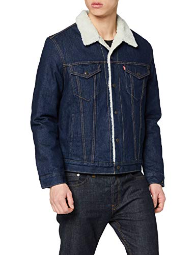 Levi's Type 3 Sherpa Trucker, Chaqueta para Hombre, Azul (Rockridge Trucker 0084), Large