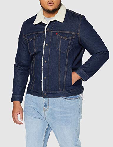 Levi's Type 3 Sherpa Trucker, Chaqueta para Hombre, Azul (Rockridge Trucker 0084), Large Levi's Type 3 Sherpa Trucker, Chaqueta para Hombre, Azul (Rockridge Trucker 0084), Large