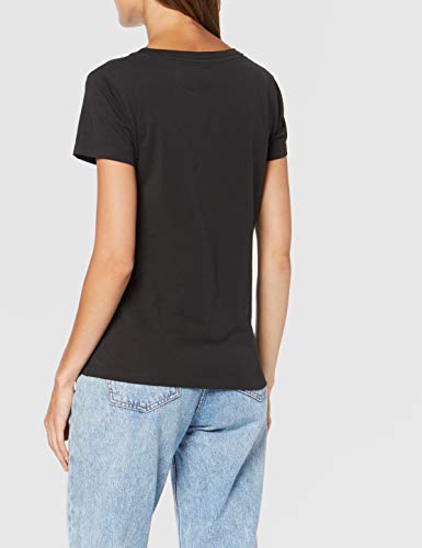 Levi's Vneck Camiseta, Black (Caviar 0003), Small para Mujer