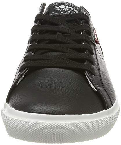 Levi's Woods 794, Zapatillas para Hombre, Negro (Noir Regular Black), 44 EU