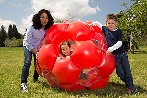 LEXIBOOK Bola Gigante Hinchable, Juego Exterior, soporta hasta 68kg (BG100), Color Rojo