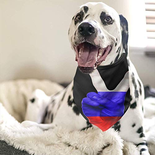 leyhjai Rusia Perro Bandana Collares Triángulo Pañuelo Baberos Bufandas Accesorios Mascotas Gatos y Cachorros Bebé Toalla Saliva