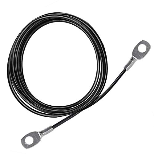 LFJ Cable de Acero para Fitness, Cuerda Gimnasio Alambre Resistente Poleas para Cables Máquina Accesorios Gym en Casa Equipo de Levantamiento de Pesas (3m)