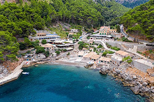 LFNSTXT Rompecabezas para adultos, 1000 piezas - España Mallorca Casas Mallorca Costa Escorca Rompecabezas para adultos, familias y niños Juego educativo Decoración del hogar (70 x 50 cm)