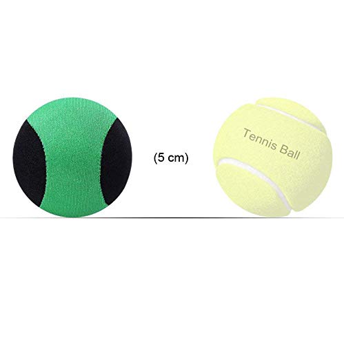 LHKJ Pelota de Playa Que Rebota en el Agua, Diversión Bola en la Piscina Saltos en el Agua para Familia y Amigos - 2.17 Inch (Negro + Verde)