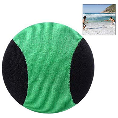 LHKJ Pelota de Playa Que Rebota en el Agua, Diversión Bola en la Piscina Saltos en el Agua para Familia y Amigos - 2.17 Inch (Negro + Verde)